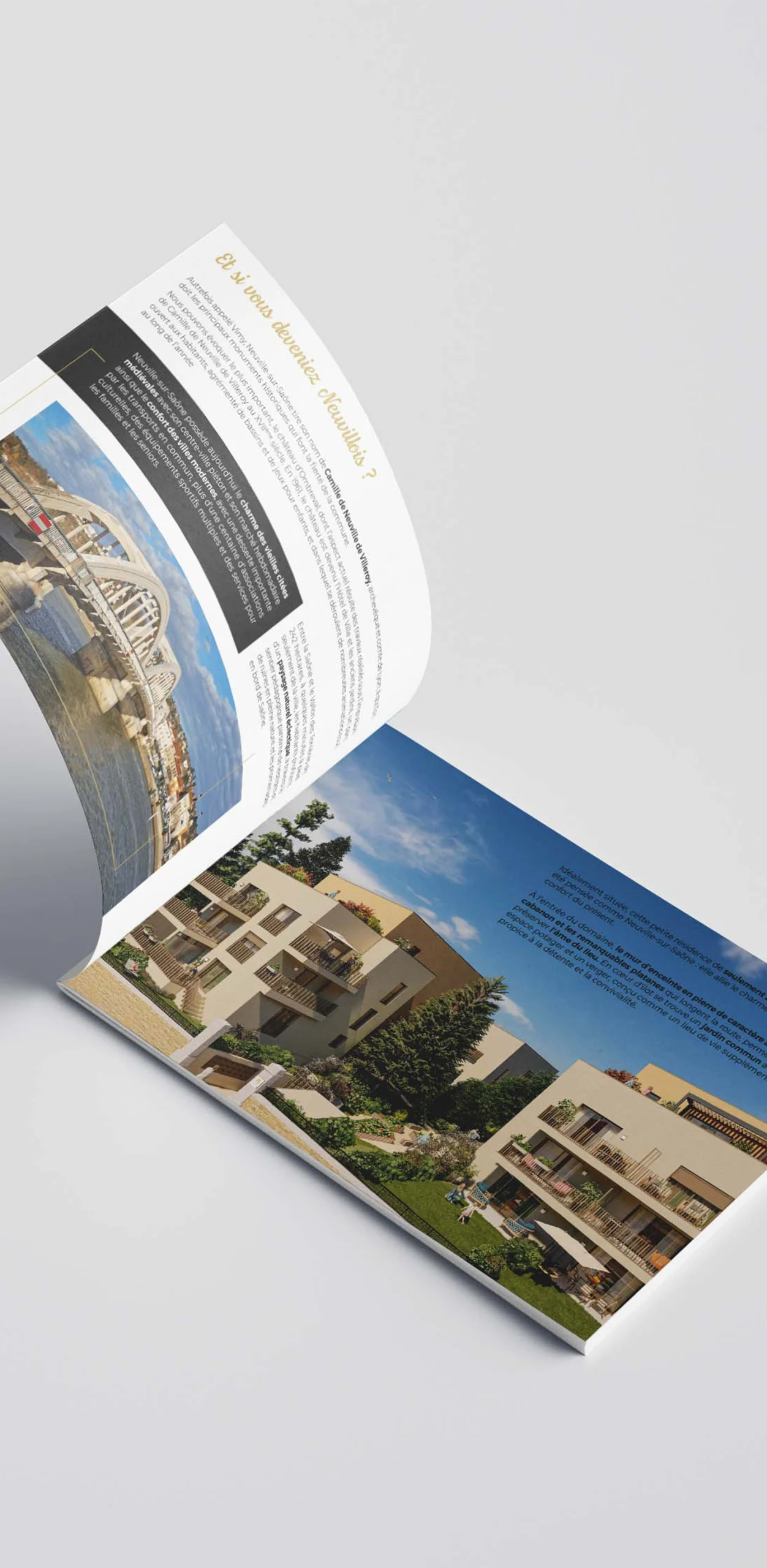 Domaine-Camille - intérieur de la brochure, zoom sur Neuville