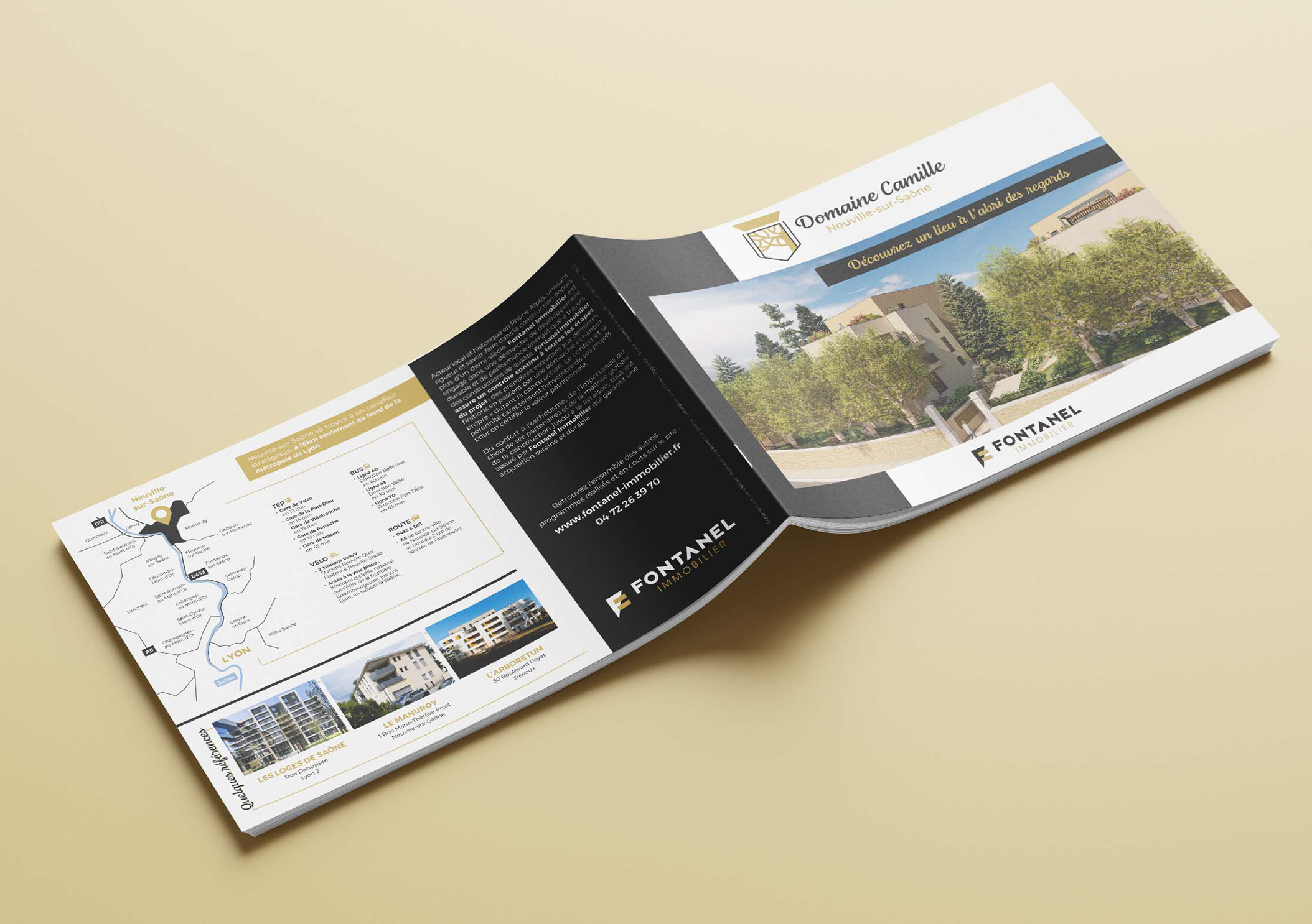 Domaine-Camille - Arrière de la brochure commerciale