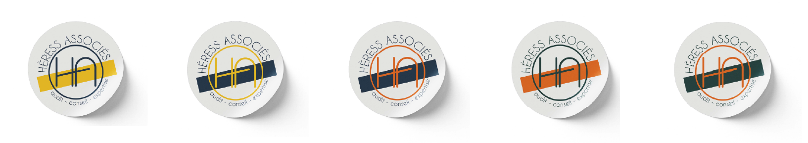 10 - heress - logo de différentes couleurs stickers