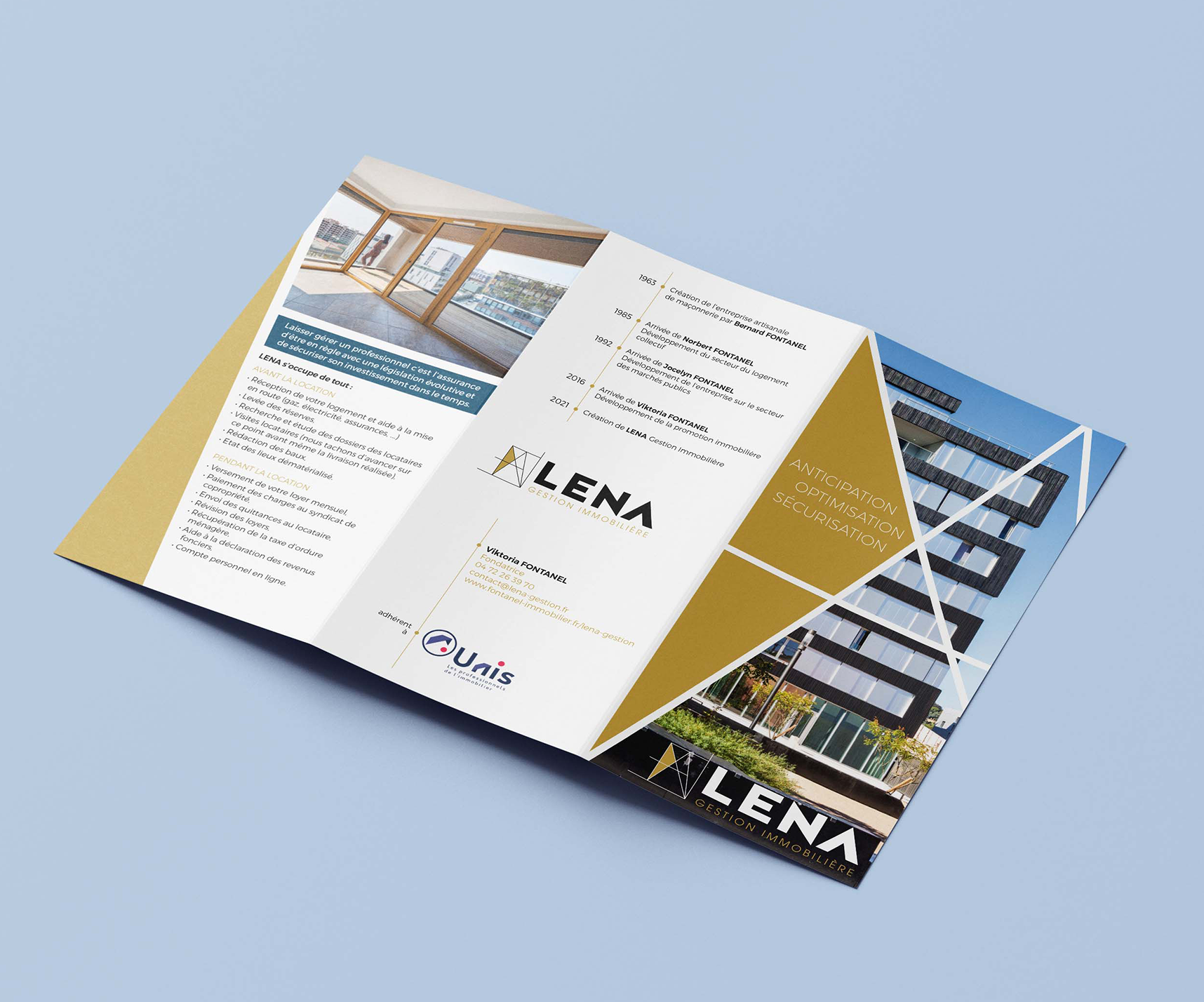 6 - LENA - Dépliant explicatif ouvert