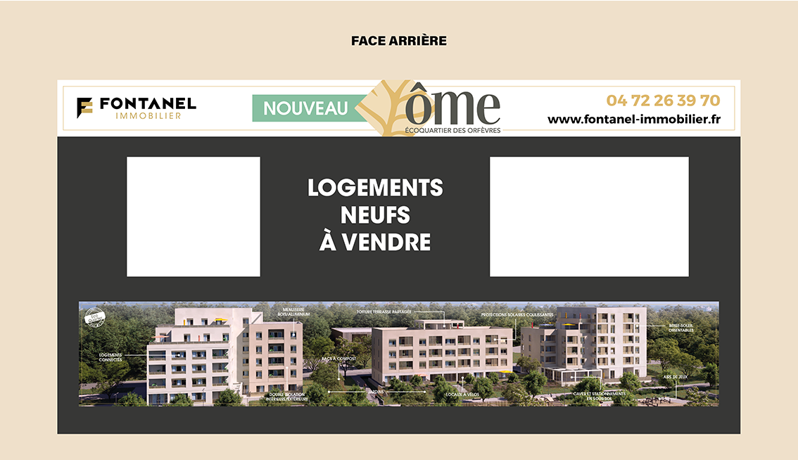 Ome - aperçu aménagement bulle de vente face arrière
