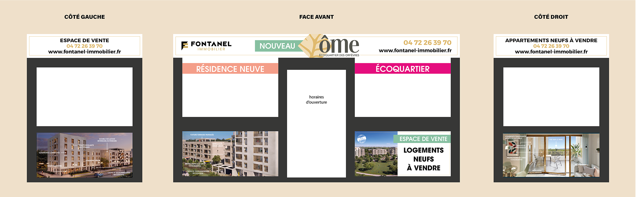 Ome - aperçu aménagement bulle de vente