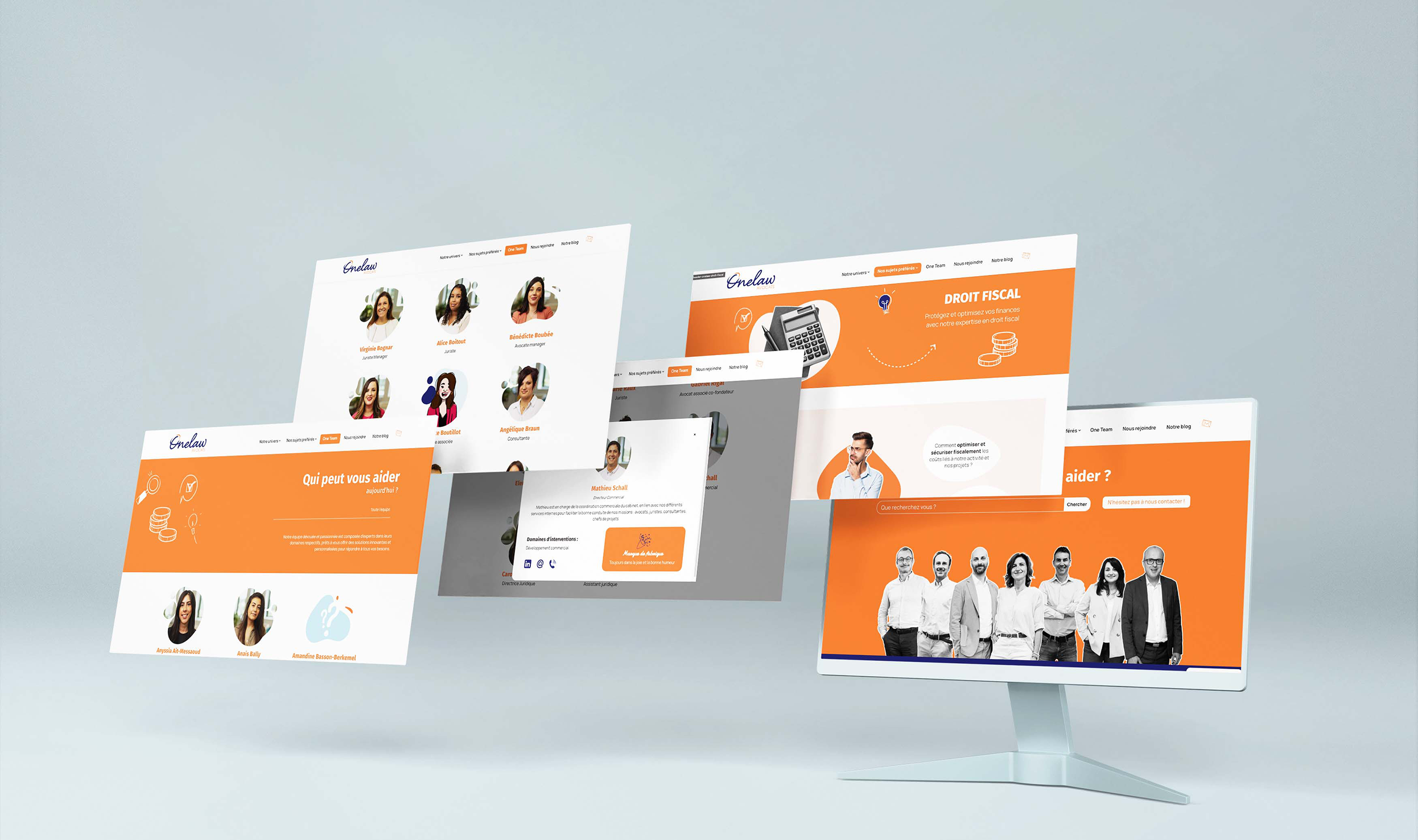 Onelaw - Maquette site internet