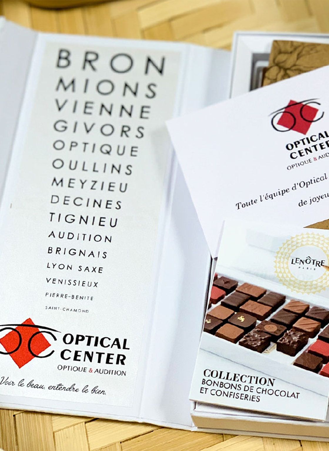 Optical Center - Boite de chocolatn goodies de fin d'année