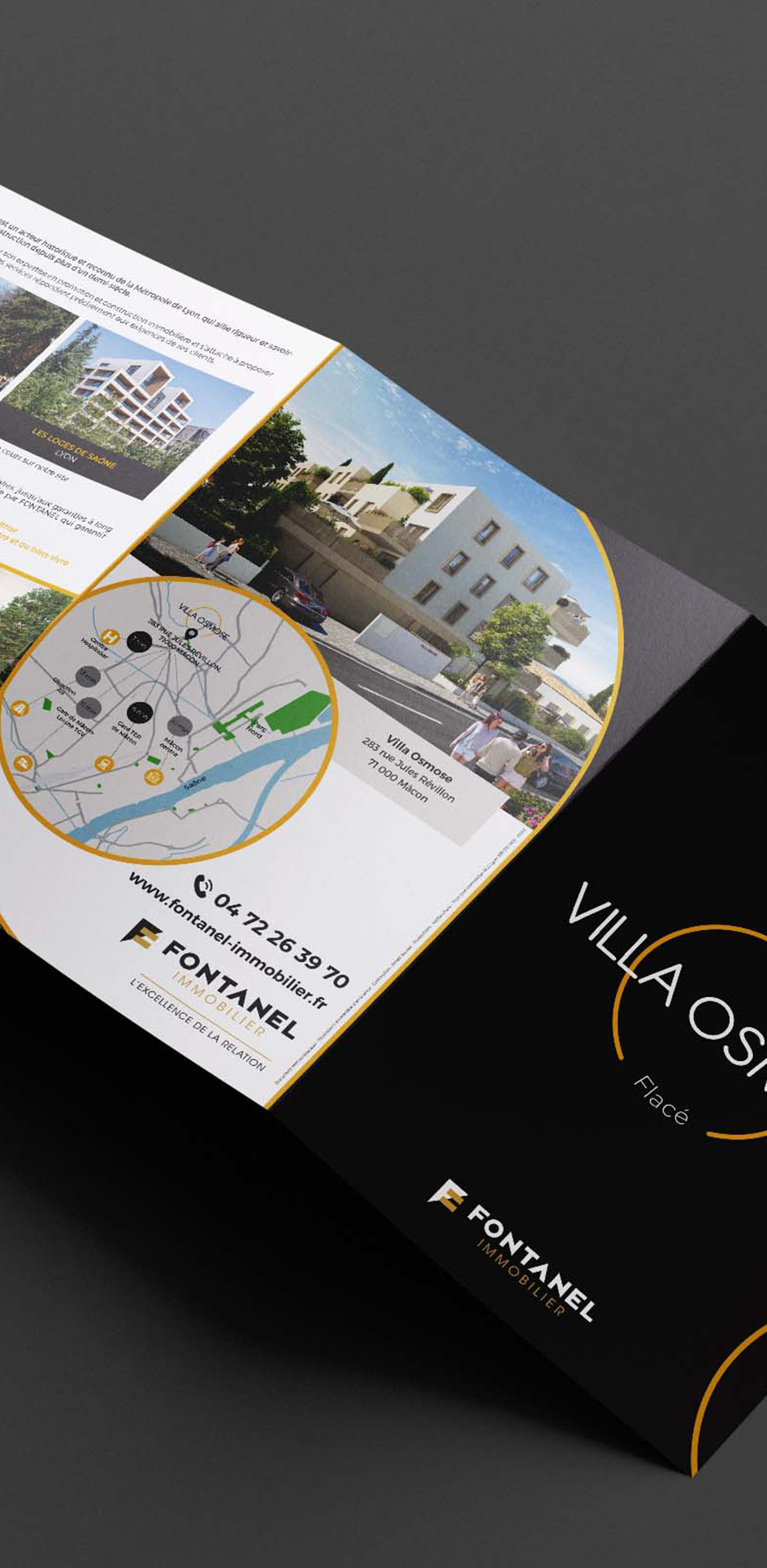 Villa Osmose - dos de la plaquette commerciale
