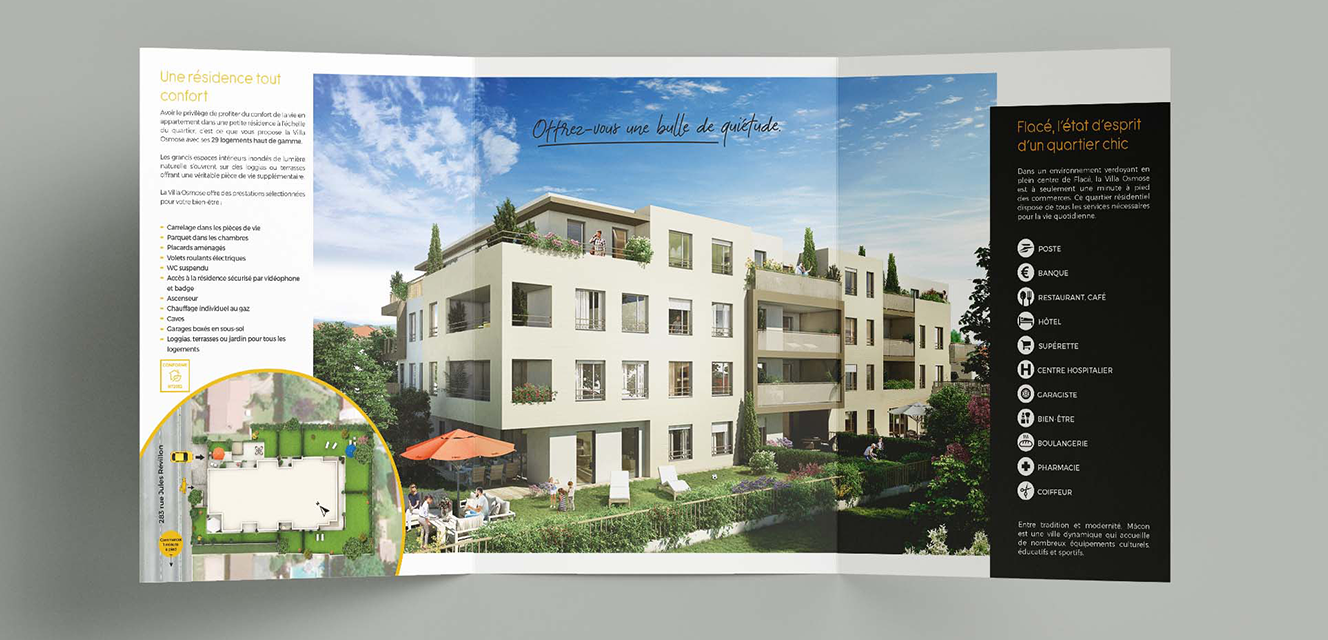 Villa Osmose - plaquette commercial intérieur