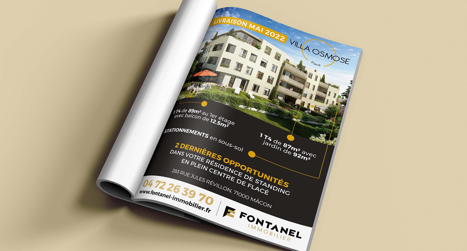 Villa Osmose - Annonce presse magazine