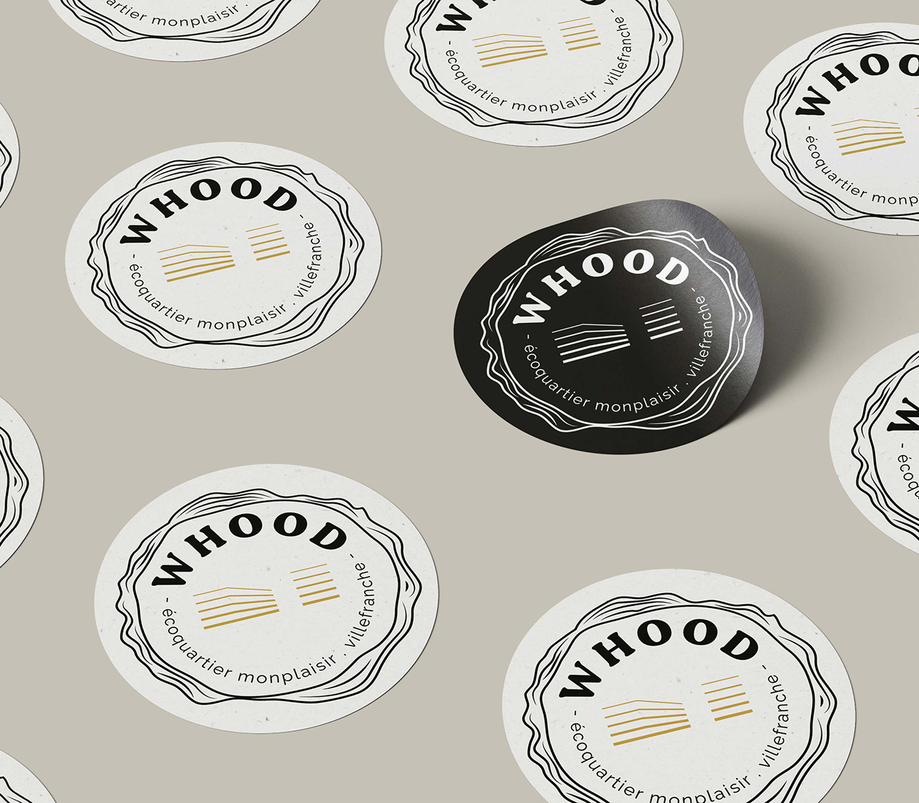 Whood - stickers logo du projet