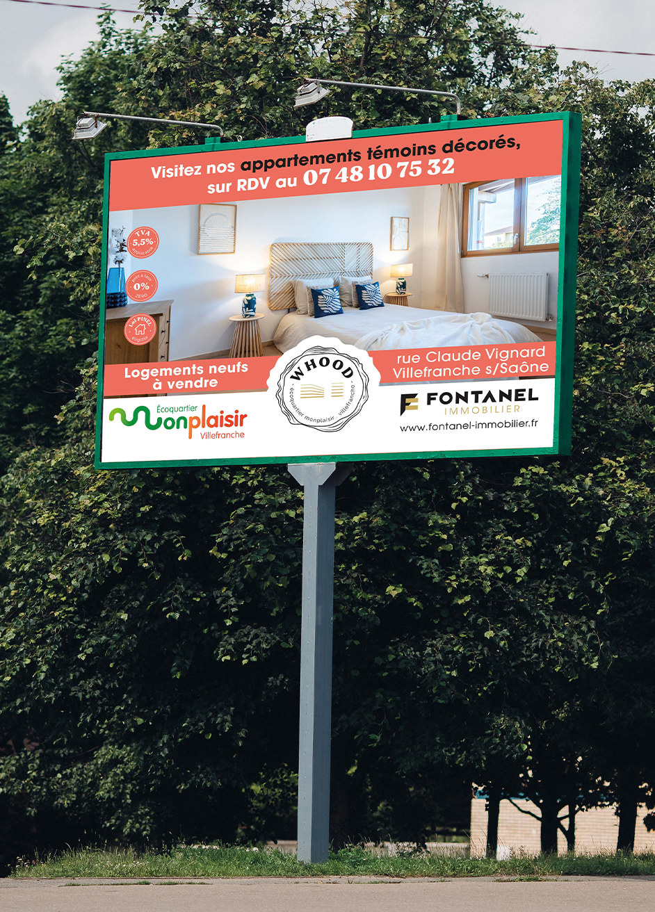 Whood - panneau promotionnel