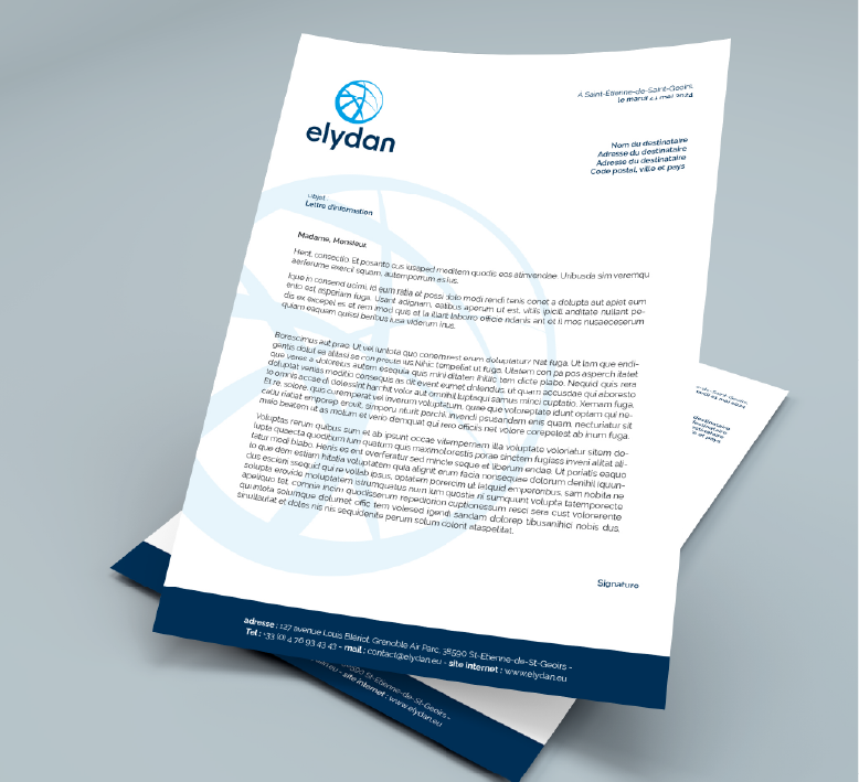 14 - Elydan - Papeterie - papier entete