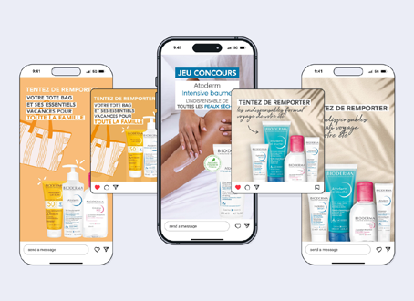 Bioderma - posts réseaux sociaux