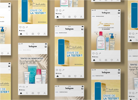 Bioderma - post réseaux sociaux