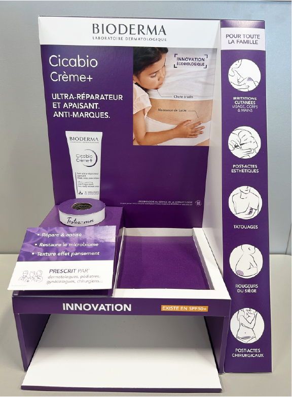 Bioderma - Présentoir produit Cicabio