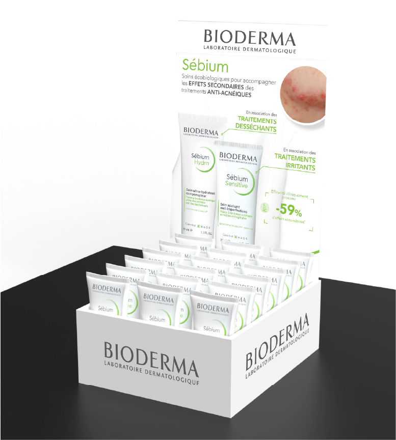 Bioderma - Présentoir Sébium