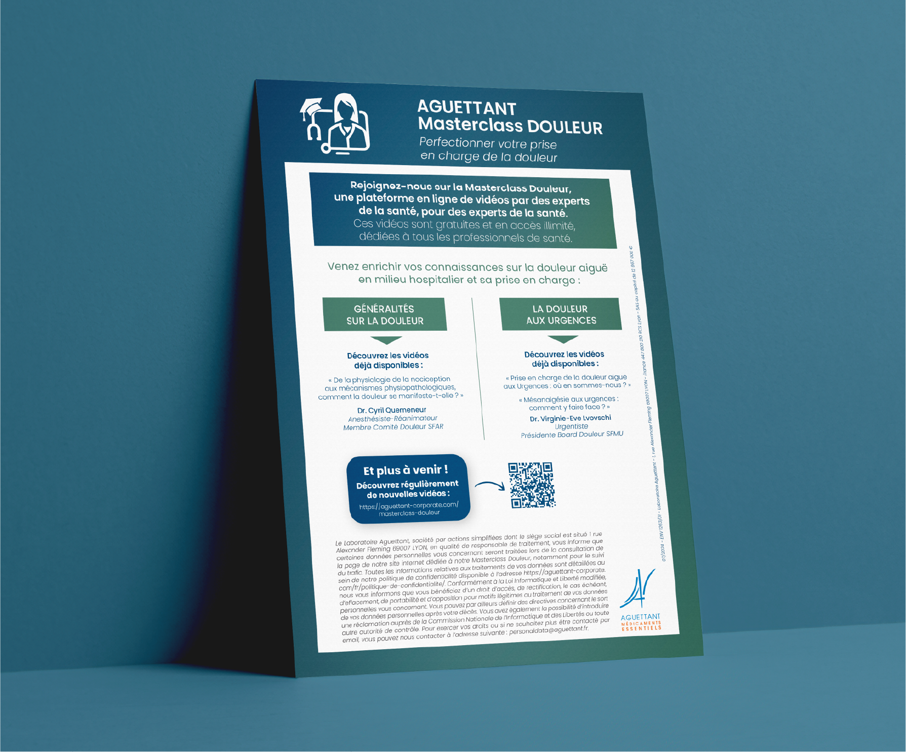 Aguettant - Flyer MasterClass douleur
