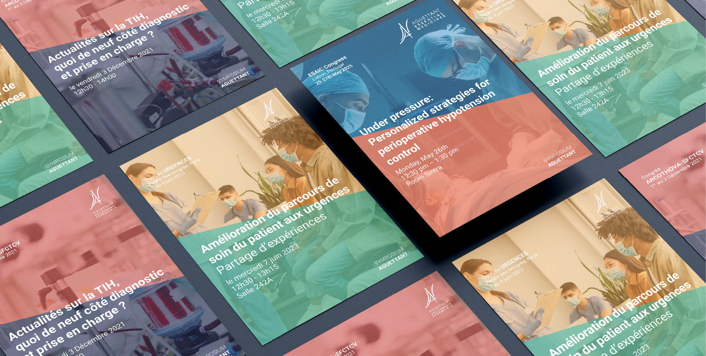 Aguettant - Invitation congres medical flyer