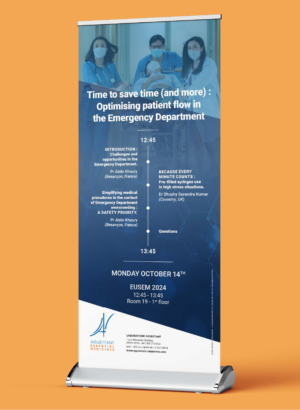 Aguettant - rollup congrès programme