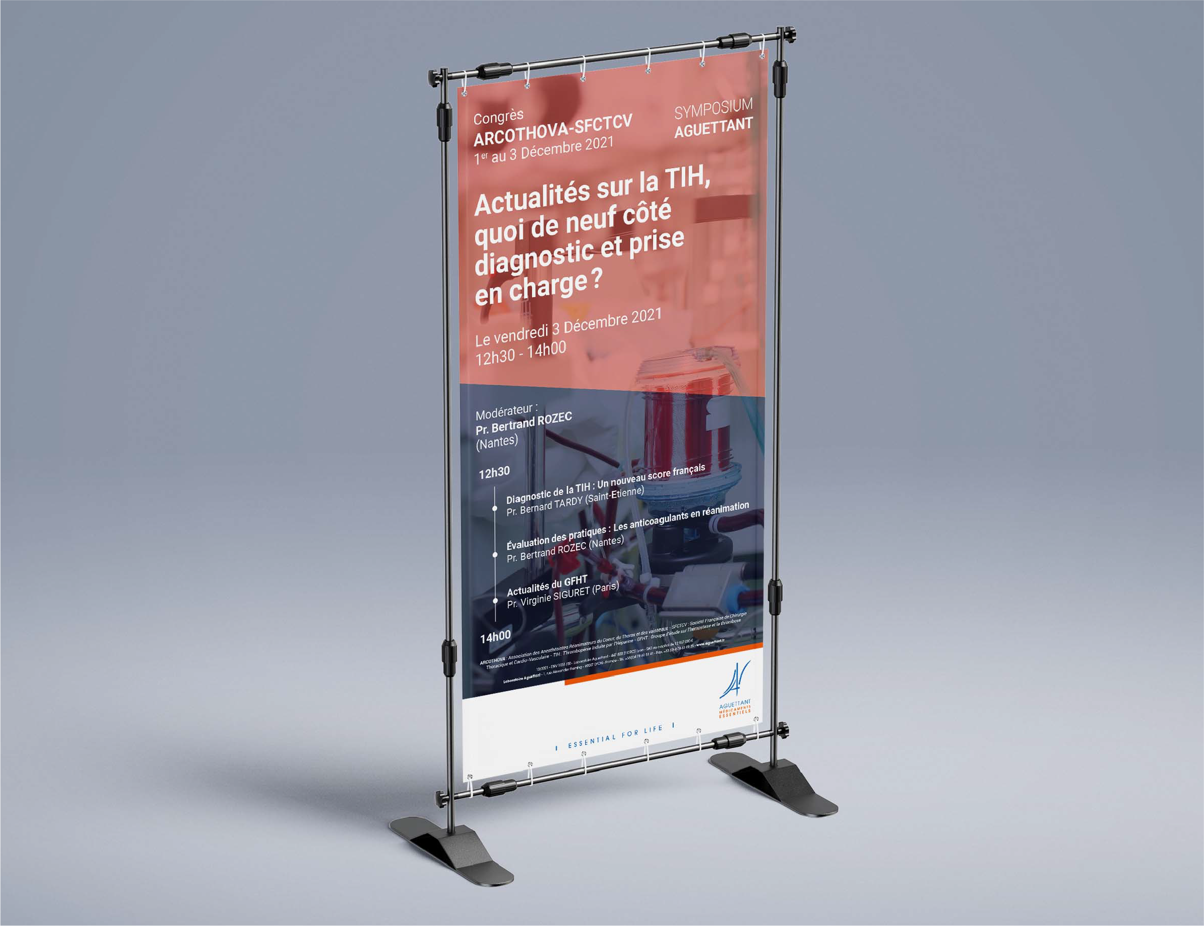 Aguettant - rollup congrès programme