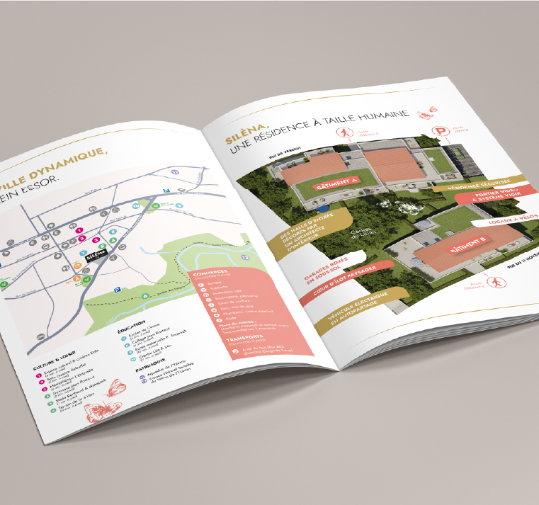 Silena - brochure immobilière intérieur plan