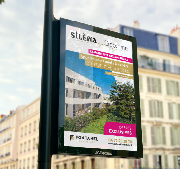 Silena - panneau publicitaire