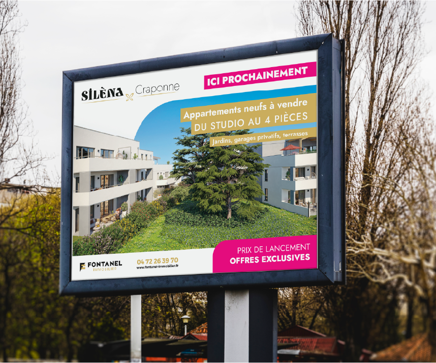 Silena - panneau publicitaire