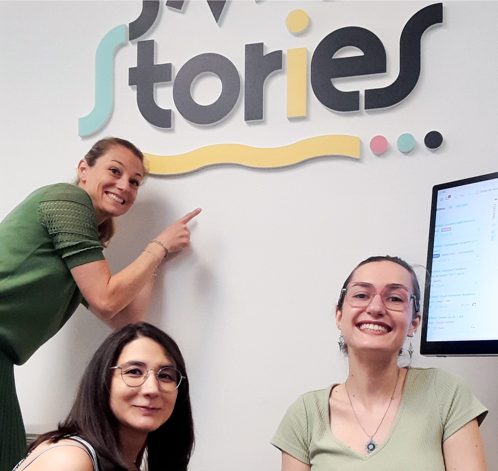 Madeleine, Valérie, Danaée enseigne smallstories